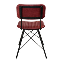 Load image into Gallery viewer, Lisbon Genuine Red Leather Commercial DIning Side Chair
