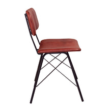 Load image into Gallery viewer, Lisbon Genuine Red Leather Commercial DIning Side Chair
