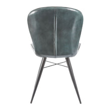 Load image into Gallery viewer, Leoni Steel Grey Genuine Leather Contract Side chair
