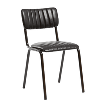 Load image into Gallery viewer, Bali Genuine Black Leather Contract DIning Chair
