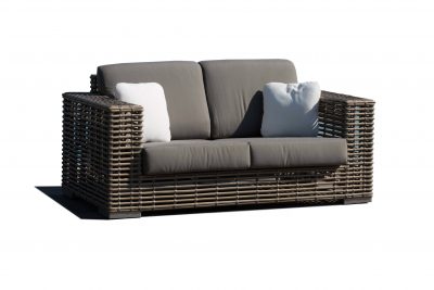 Skyline Design Castries Rattan Lounging Love Seat Sofa