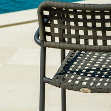 Load image into Gallery viewer, Catania Carbon Outdoor Rattan Commercial Grade Dining Chair
