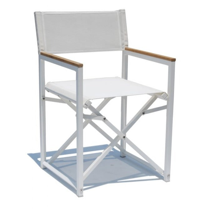 Venice White Outdoor Commercial Grade Dining Chair