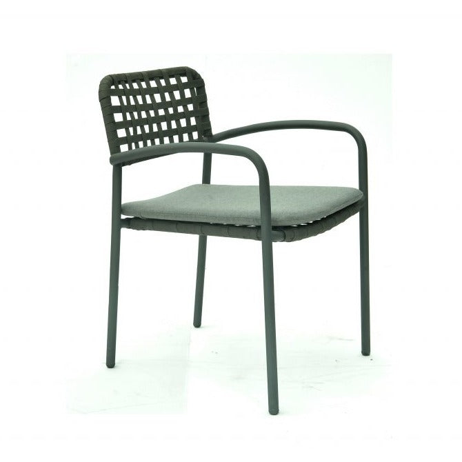 Catania Carbon Outdoor Commercial Grade Dining Chair